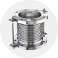 Metal expansion joints and bellows for piping